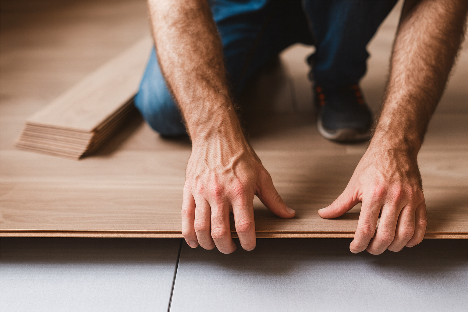 Polaganje vinila na klik – spoj pero–utor – Eco Wood